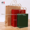 Hot selling custom logo printing recycle kraft paper shopping bag